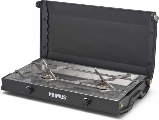 Primus Kinjia Gascampingkeuken 2 Branders Zwart - RVS - 475 cm