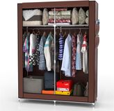 Intirilife Opvouwbare Garderobekast 108x170x45 cm Kokos Bruin