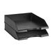 Amazon Basics Brievenbak, rechthoekig, stapelbaar, 2 stuks, briefformaat, zwart