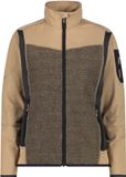 CMP Damesjas XXL Polyester Stretch Lange Mouw Zijzakken Rits Colorblock Sesamo Lente/Zomer 2025