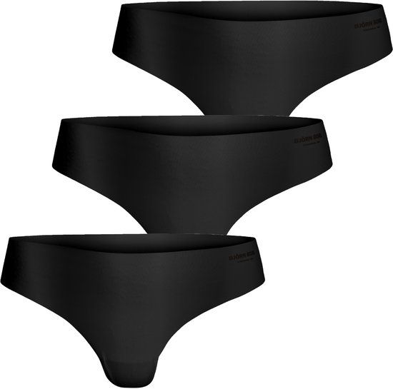 Björn Borg dames Invisible thong - string (3-pack) - zwart