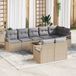 Maison Exclusive - Ensemble de canapé 9 pièces, couleur beige [Matériau synthétique] : rotin synthétique