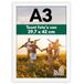 Americanflat A3 Fotolijst met Schokbestendig Glas - 29,7x42 cm Fotolijst Gemaakt van Samengesteld Hout voor Verticale of Horizontale Muurweergave - Moderne Lijst voor Posters & Foto’s - Wit