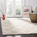 Safavieh Shaggy tapijt, SG168 120 x 180 cm Hellgrau/Elfenbein