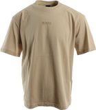 Hugo Boss T-shirt Maat M Beige Katoen Ronde Hals Korte Mouw Regular Fit