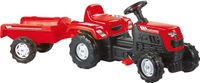 Dolu Ranchero Rood Traptractor met Aanhangwagen