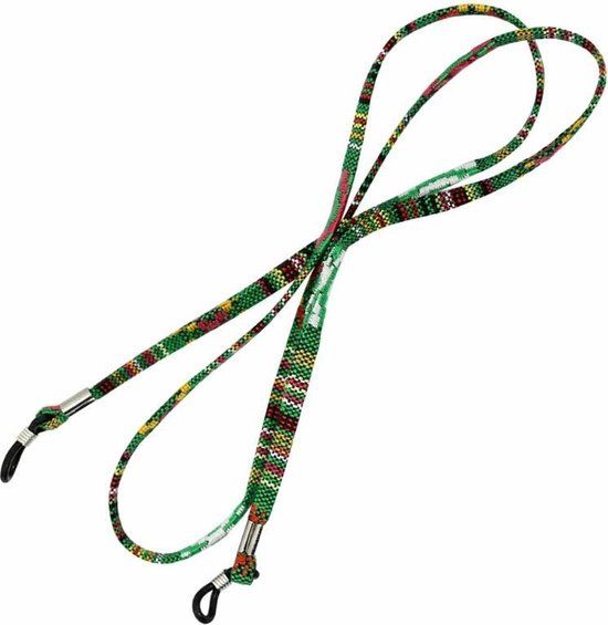 Fako Bijoux® Brillenkoord Inka - 70cm - Groen - Nylon - Unisex