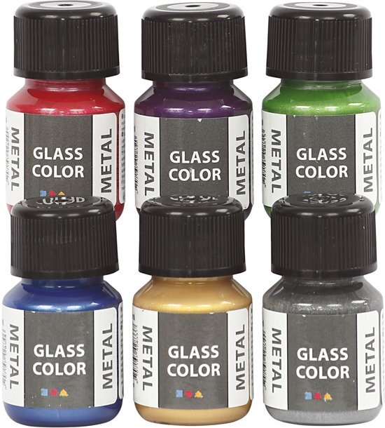 creotime Glass Color Metal, 6x35 ml