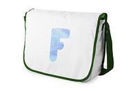 Bonamaison Digitally Printed Messenger School Bag with Khaki Strap for Students, Crossbody Bag, Courier Bag, Shoulder Bag for Kids, Girls, Boys, Size: 29x36 cm