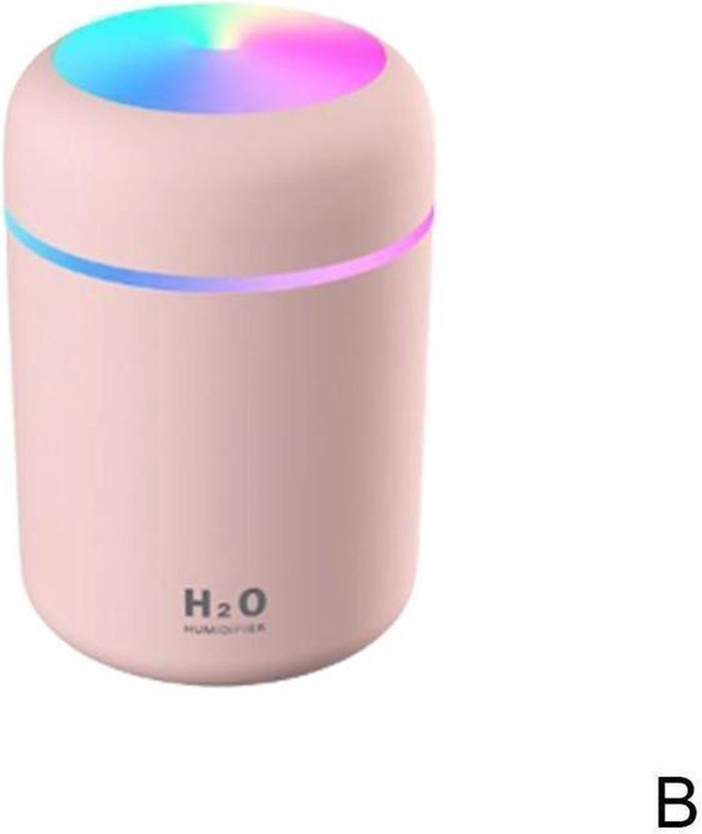Topco Sales Luchtbevochtiger en LED-Nachtlampje – Roze