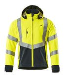 Mascot Softshelljas "Blackpool", 1 stuk, 2XL, geel/zwart-blauw, 15502-246-17010-2XL