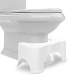 BUDDLEY Toiletkrukje (XL) - WC Krukje Volwassenen - Groot 21x47CM - Toilet Krukje - WC Krukje voor de juiste houding - Opstapkrukje - Krukje Opstapje