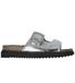 Zadig & Voltaire Sandales en cuir argentées X60281