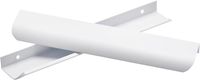 Set de 6 poignées de cuisine cachées blanc 224mm