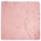 vidaXL - Imitatie schapenvacht vloerkleed TAFALLA Roze 240 x 240 cm