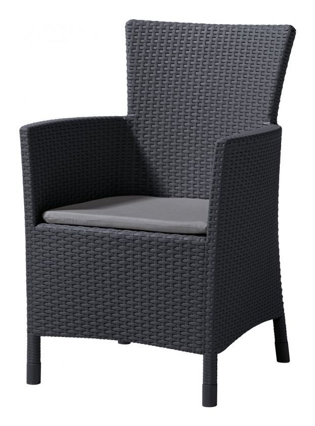 Allibert Iowa Tuinstoel - 60x62x89cm - Grafiet