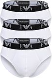 Armani slips EA logo band 3-pack blanc