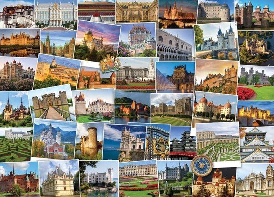 Eurographics Puzzel Globetrotter Castles and Palaces - 1000 stukjes - Volwassenen