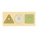 Hape Puzzle triangle/cercle/carré, bois