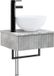 vidaXL Wandgemonteerde wastafel Betongrijs 40 x 35 x 39 cm