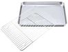 Inox Plat à Four avec Grille de Refroidissement Amovible