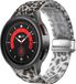 Strap-it Smartwatch bandje - Clear Leopard magnetisch siliconen bandje geschikt voor Samsung Galaxy Watch 7 (40 & 44mm) / Galaxy Watch 6 (Classic) / Galaxy Watch 5 / Galaxy Watch 5 Pro / Galaxy Watch 4 / Galaxy Watch 4 Classic / Watch FE