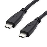 ROLINE GREEN USB 3.2 Gen 2 kabel, C-C, M/M, 1 m, zwart