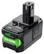 Ryobi Batterie, 9000 mAh capaciteit, Li-Ion technologie, compatibel met Ryobi, 9.0Ah, 18V