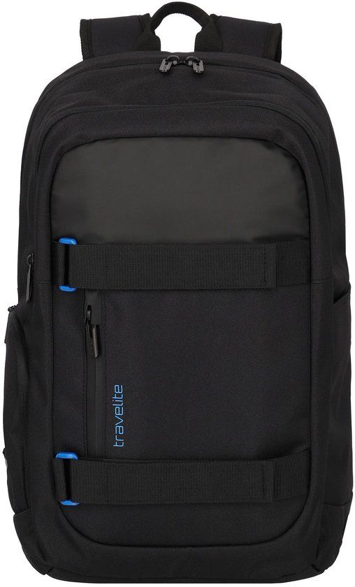 Travelite Pathway Strap Backpack – Rugzak 28L met Laptopvak - Zwart
