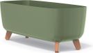 Prosperplast Gracia Bloempot met poten en inzet - groen - 58 x 24 x 23,5 cm