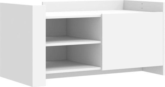VidaXL Salontafel 100x50x50 cm bewerkt hout wit