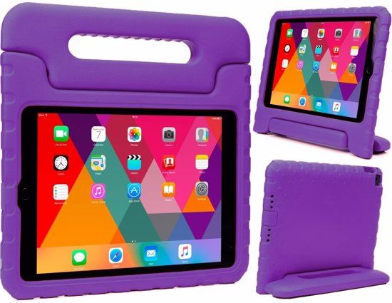 BTH iPad Air 2 Kids Proof Case Shock Cover Kidscover Kinderhoesje - Paars
