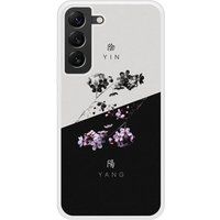 Samsung Bedrukt siliconen hoesje compatibel met Galaxy S22 Plus Yin et Yang