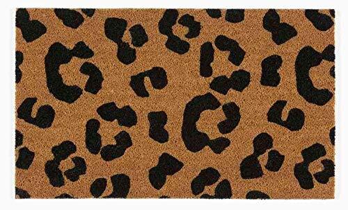 Coryl Madras tapijt, PVC, zwart/bruin, 75 cm x 45 cm
