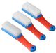 Set de 3 brosses de nettoyage pour chaussures avec manche ergonomique