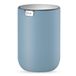 EKO Mini Bureau Prullenbak met Swing-Top Deksel 0,4 Gallon Kleine Tafel Ronde Afvalmand voor Kantoor, Thuis, Auto (Blauw)
