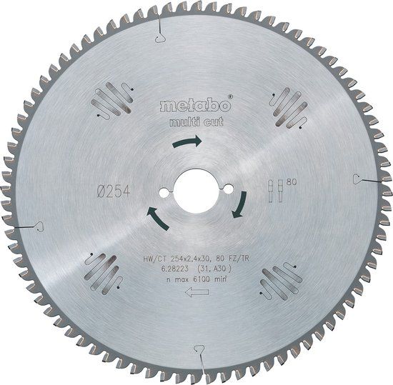 Metabo 628226000 Cirkelzaagblad HW/CT - 315 x 30 x 96HW/CT