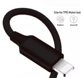 DrPhone HybridX – Câble de recharge en nylon polyamide de 2 mètres – Compatible avec Lightning