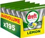 Dreft Platinum Vaatwascapsules Citroen - Moeilijke Uitdagingen - Vettig Filter - 5 x 39 stuks