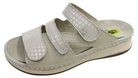 Libelle - Sandales plates pour femmes, couleur blanche, style décontracté