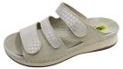 Libelle - Sandales plates pour femmes, couleur blanche, style décontracté