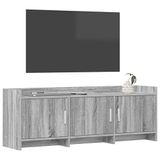 vidaXL TV-kast 130 x 33 x 47 cm Grijs Sonoma Bewerkt hout