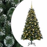 vidaXL Kunstkerstboom 120 cm Groen met 150 Warmwitte LED's