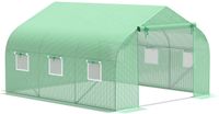 Outsunny Tunnelkas - PE - 350x300x200cm - Groen