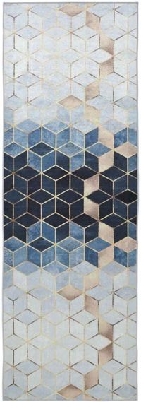 vidaXL - Tapis - LESAKA - argent - 80 x 350 cm