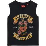 Superdry Tattoo Rhinestone Tank Mouwloos T-shirt Veelkleurig XS Vrouw