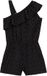 WE Fashion Meisjes one-shoulder playsuit met print en structuur