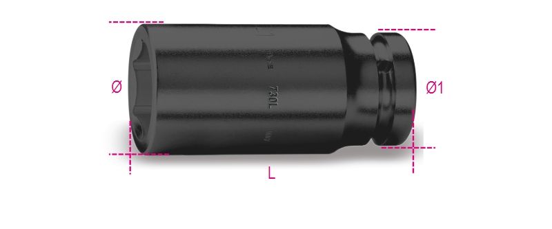 Beta 730L 90-Slagdoppen Lange Uitvoering - 007300390