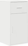 vidaXL Dressoir met lade Wit 38 x 34 x 75 cm