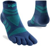 Injinji Women's Ultra Run Mini-Crew - Diep blauw/Groen - 35-40